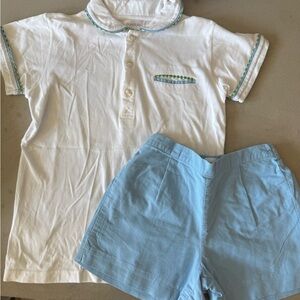 Dondolo Boys Shorts Set with Blue/Green Details